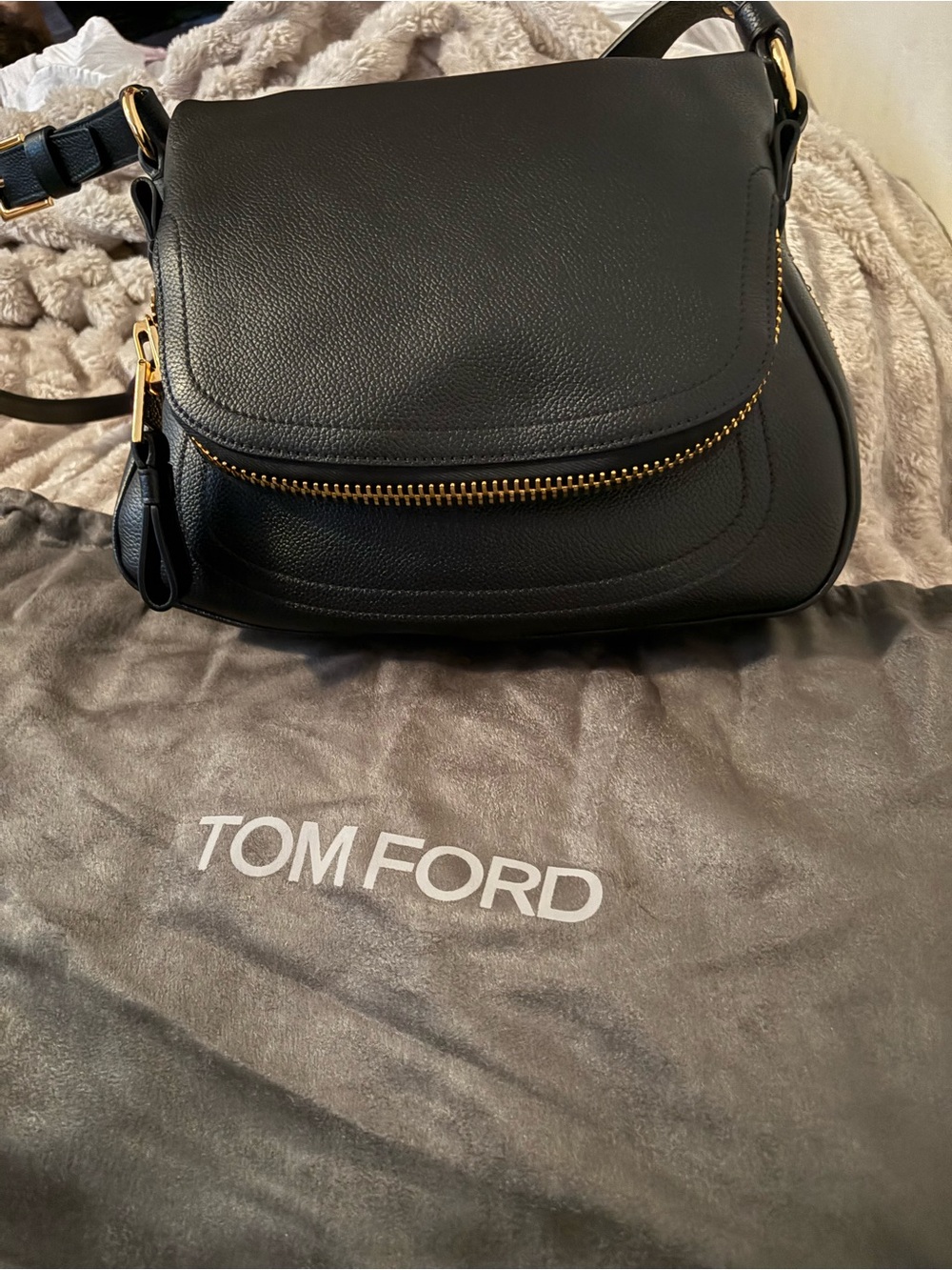 Tom Ford Black Medium Jennifer Bag - Picture 4 of 16